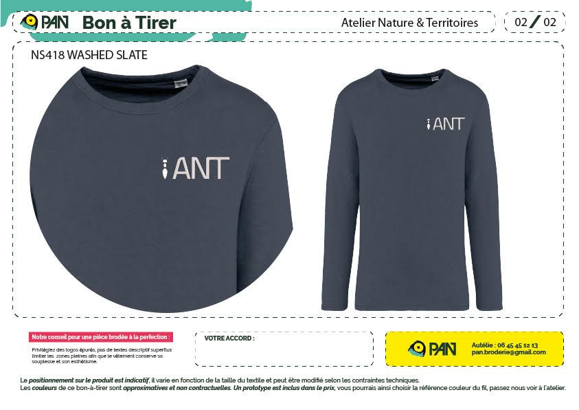 Sweat brodé personnalisé pour un séminaire