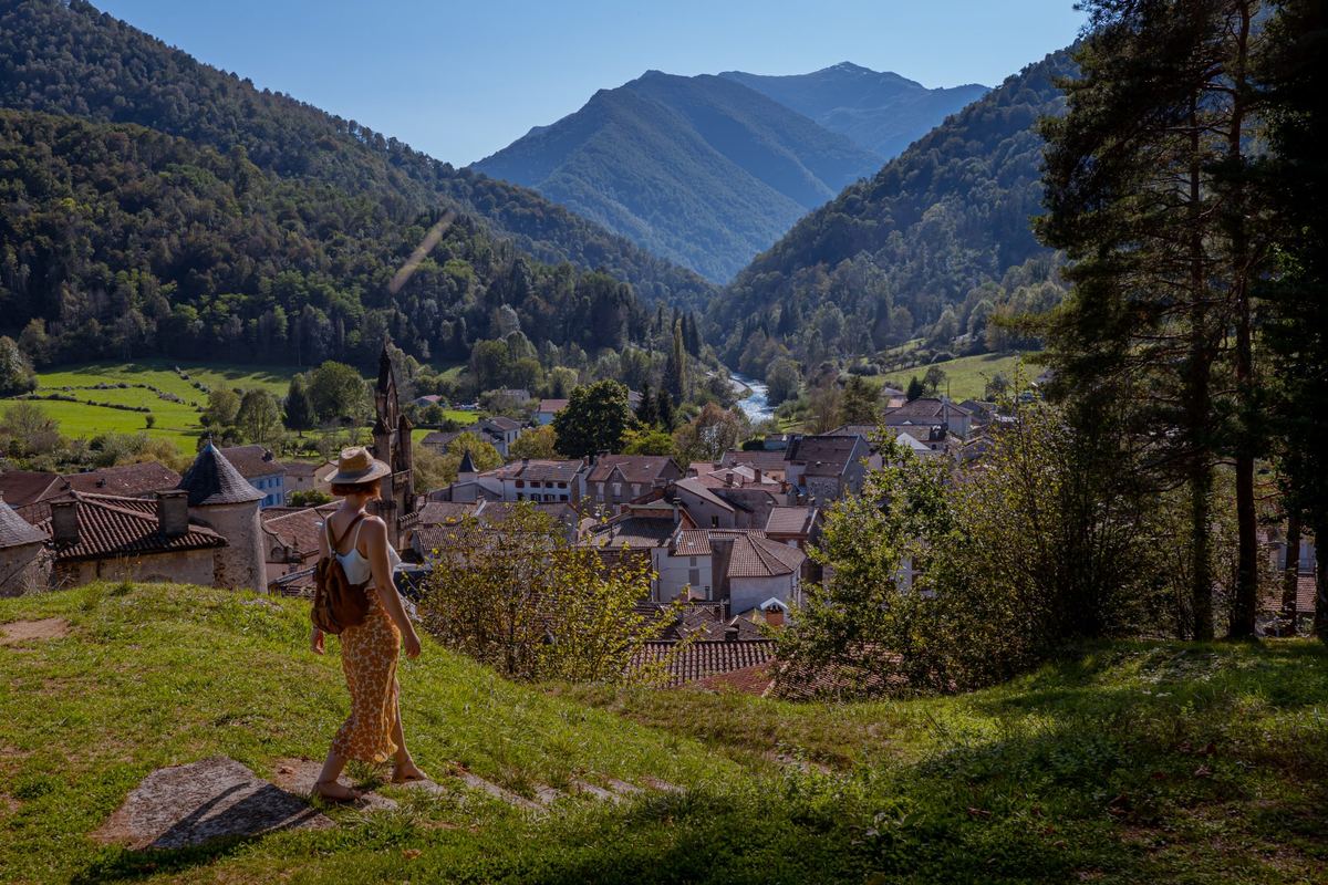 Village du Couserans dans les Pyrénées ariégeoises