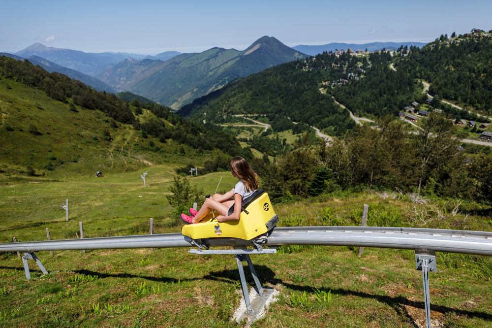 Luge d'été en montagne
