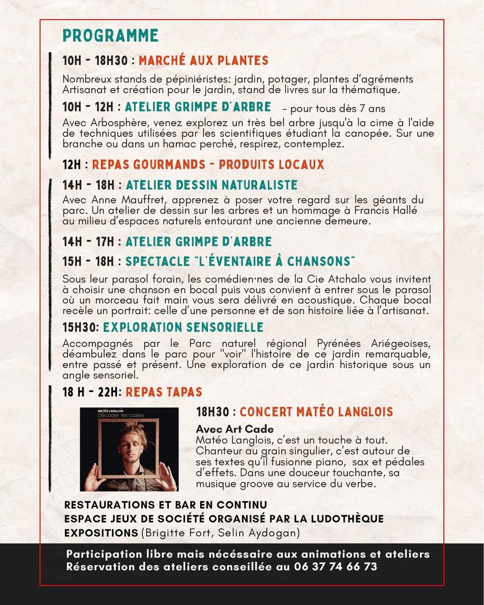 Programme Foire aux Plantes
